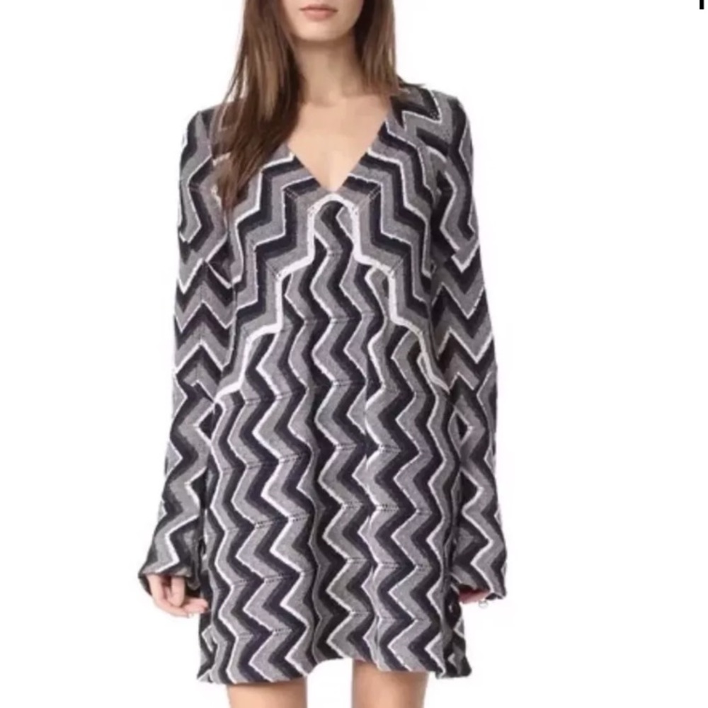 Free People zig zag sweater dress size Small NWT